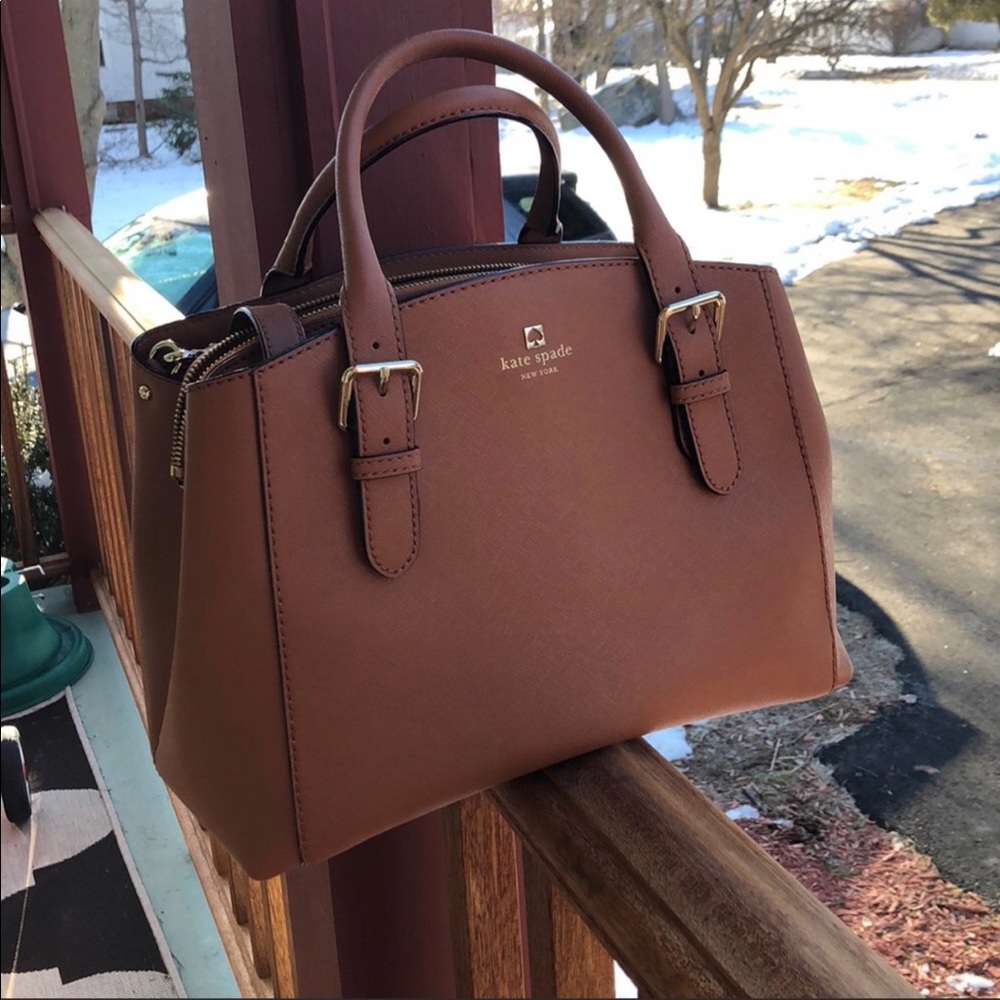 Kate Spade Charlotte Street Sloan in Warm Cognac